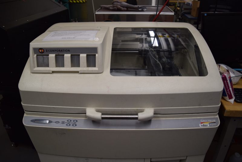 The zCorp Spectrum printer in the lab. It is mostly beige colored.